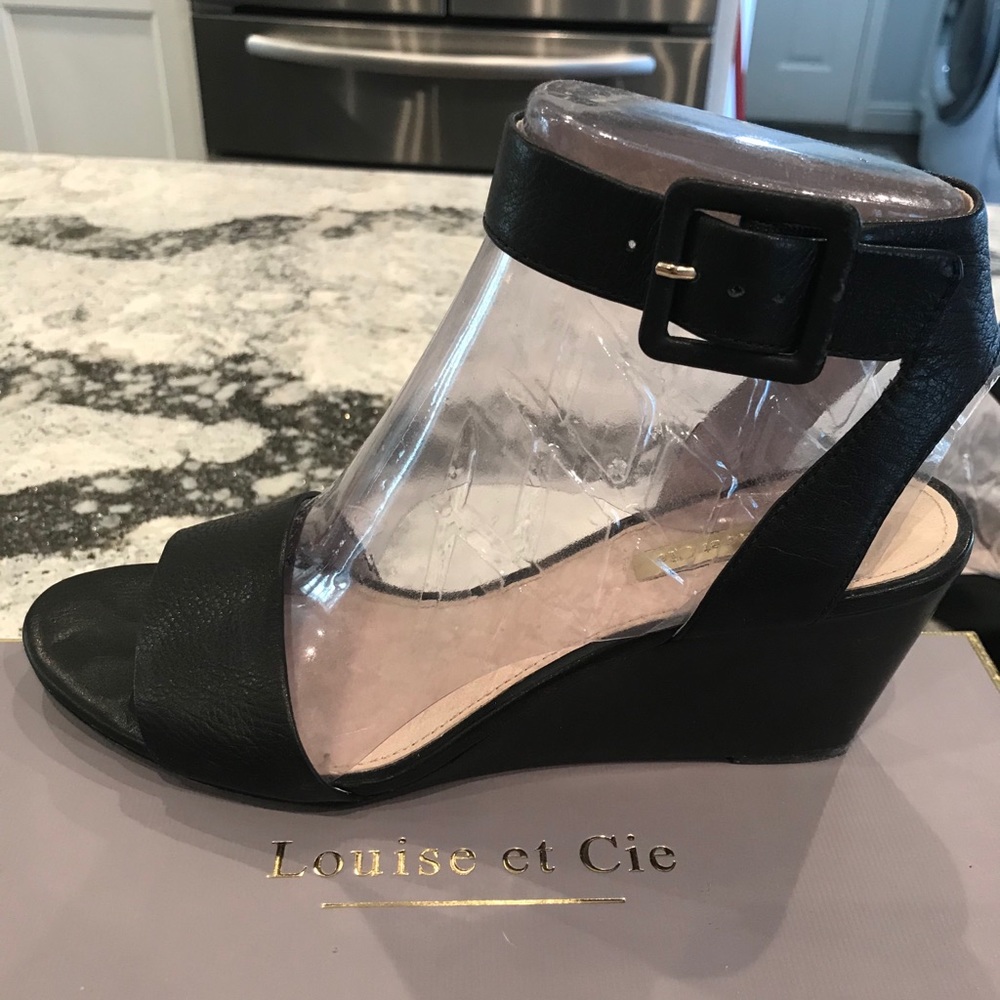 Louise et Cie Punya Sandal Wedge Black